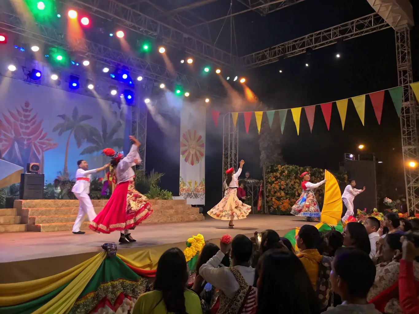 A captivating image of a theatrical performance showcasing Breton folklore, highlighting the preservation and promotion of local cultural heritage.