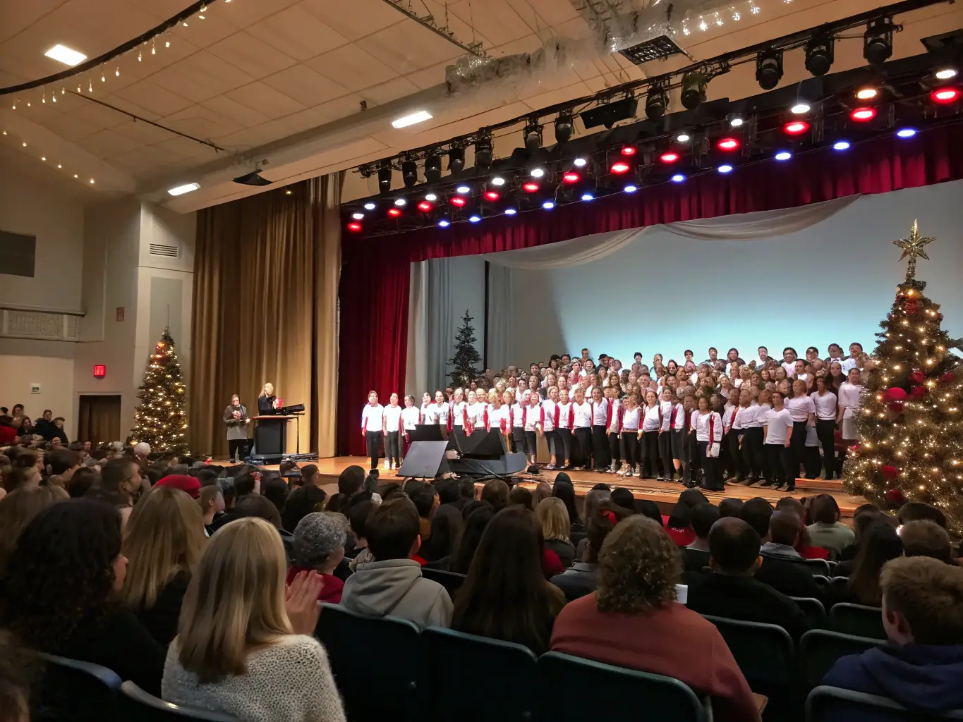 A heartwarming photo of children enjoying a musical concert organized by THEATRE LE BALANCELLE, emphasizing the theatre's commitment to providing enriching experiences for young audiences.